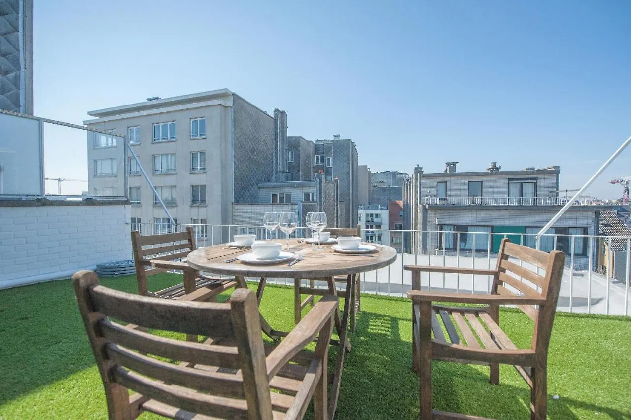 Lägenhet Studio Met Groot Zonneterras Centrum Oostende